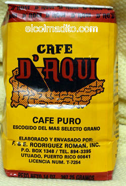 Dulces Tipicos Cafe D Aqui , Puerto Rican Coffee,  Cafe de Puerto Rico Puerto Rico